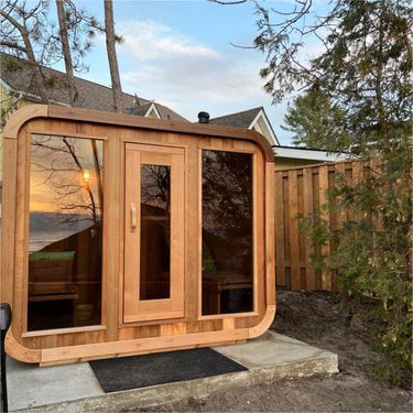 Outdoor Red Cedar Sauna Room - Traditional Finnish Recovery System